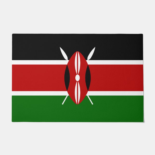 Kenyan Flag (Kenia) Deurmat (Voorkant)