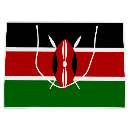 Kenyan Flag (Kenia) Groot Cadeauzakje (Voorkant)