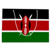 Kenyan Flag (Kenia) Groot Cadeauzakje (Achterkant)