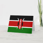 Kenyan Flag (Kenia) Kaart (Voorkant)