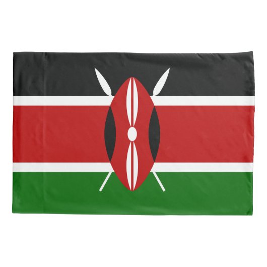 Kenyan Flag (Kenia) Kussensloop (Achterkant)