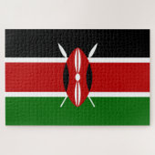 Kenyan Flag (Kenia) Legpuzzel (Horizontaal)