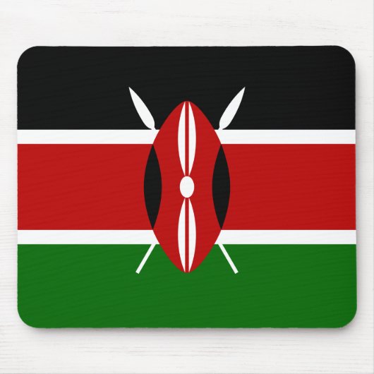 Kenyan Flag (Kenia) Muismat (Voorkant)