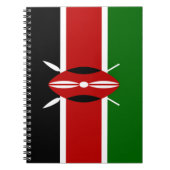 Kenyan Flag (Kenia) Notitieboek (Voorkant)