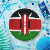 Kenyan Flag (Kenia) Papieren Bordje (Feest)