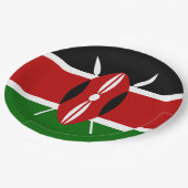 Kenyan Flag (Kenia) Papieren Bordje (Gekanteld)