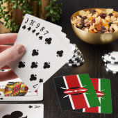 Kenyan Flag (Kenia) Pokerkaarten (Insitu)