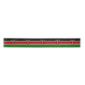 Kenyan Flag (Kenia) Satijnen Lint (Voorkant)