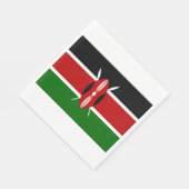 Kenyan Flag (Kenia) Servet (Hoek)