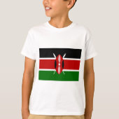 Kenyan Flag (Kenia) T-shirt (Voorkant)