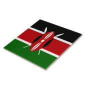 Kenyan Flag (Kenia) Tegeltje (Zijkant)