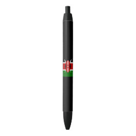 Kenyan Flag (Kenia) Zwarte Inkt Pen