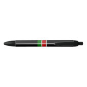 Kenyan Flag (Kenia) Zwarte Inkt Pen (Achterkant)