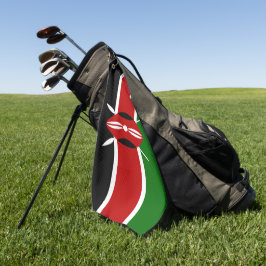 Kenyan Flag & Kenya golfvakantie/sport Golfhanddoek