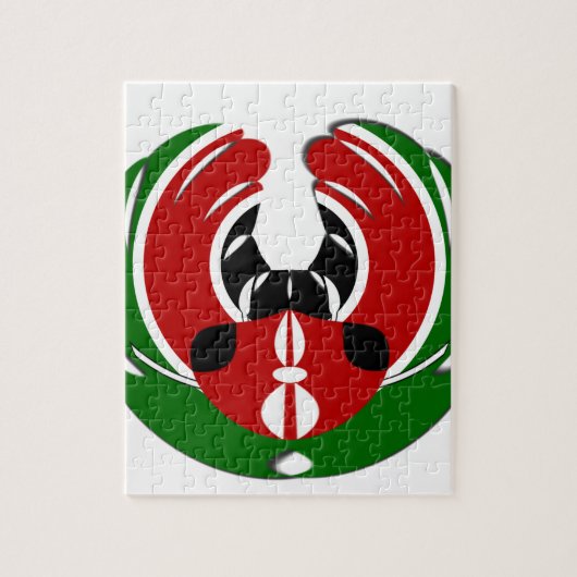 Kenyan Flag Legpuzzel (Verticaal)