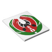Kenyan Flag Notitieblok (Schuin)