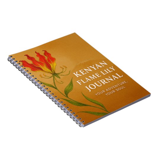 Kenyan Flame Lily Journal – Soulful Notebook Notitieboek (Rechterzijde)