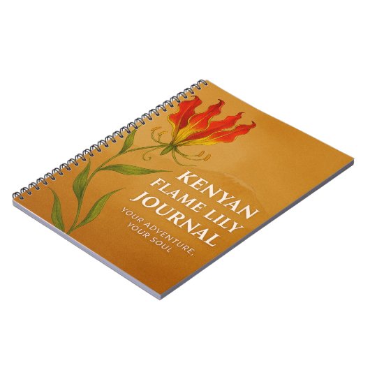 Kenyan Flame Lily Journal – Soulful Notebook Notitieboek (Linkerzijde)
