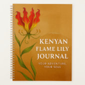 Kenyan Flame Lily Journal – Soulful Notebook Planner (Voorkant)