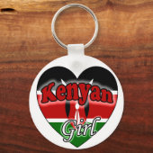 Kenyan Girl Sleutelhanger (Voorkant)