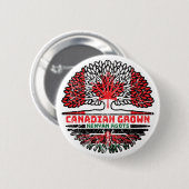 Kenyan Kenia Canada Canada Tree Roots Flag Ronde Button 5,7 Cm (Voorkant /achterkant)