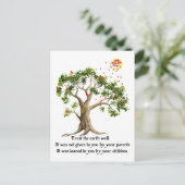 Kenyan Natuur Proverb Briefkaart (Staand voorkant)