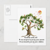 Kenyan Natuur Proverb Briefkaart (Voorkant / Achterkant)