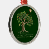 Kenyan Natuur Proverb Metalen Ornament (Rechts)