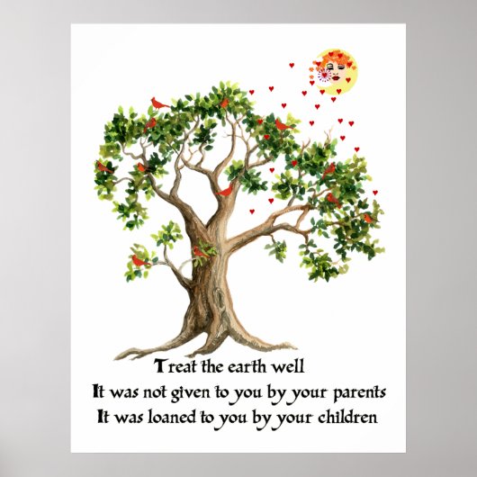 Kenyan Natuur Proverb Poster (Voorkant)