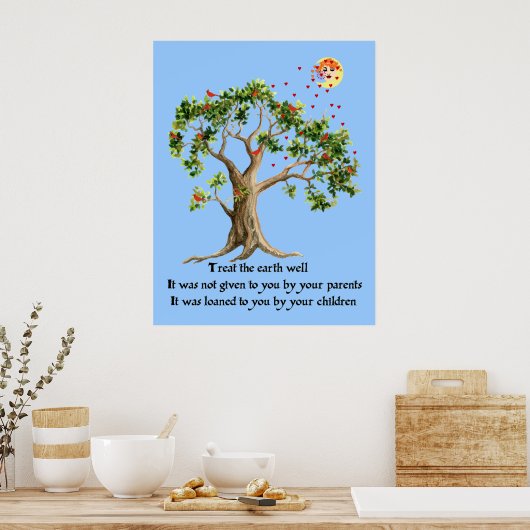 Kenyan Natuur Proverb Poster (Keuken)
