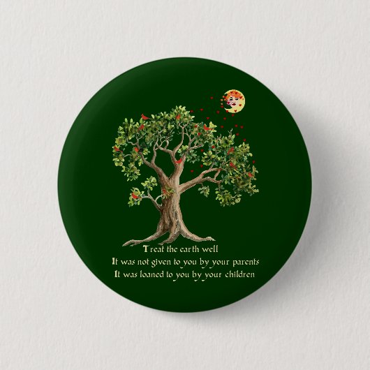 Kenyan Natuur Proverb Ronde Button 5,7 Cm (Voorkant)