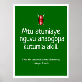 Kenyan Proverb Poster