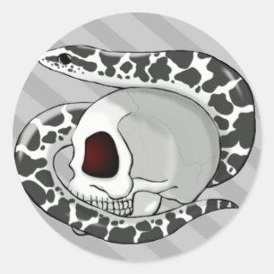 Kenyan Sand Boa (Anery) Grijze streep sticker