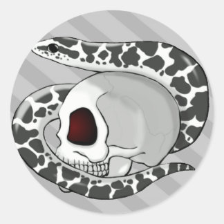 Kenyan Sand Boa (Anery) Grijze streep sticker