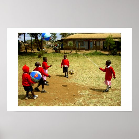 KENYAN SCHOOL KINDEREN IN KENIA POSTER (Voorkant)