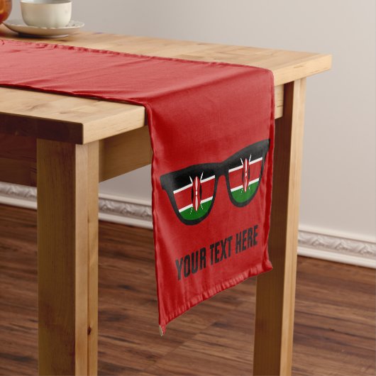 Kenyan Shades aangepaste tabelrunners Korte Tafelloper (Voorbeeld)
