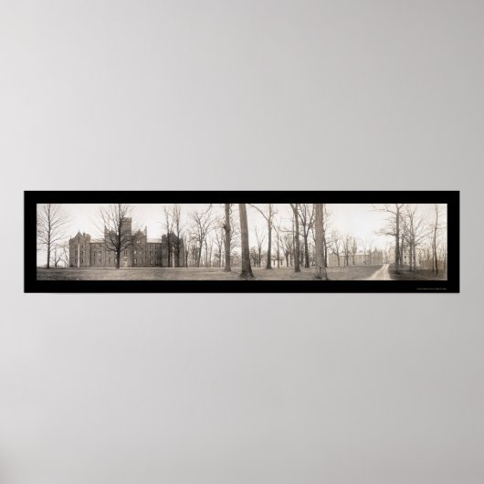 Kenyon College Gambier Foto 1910 Poster (Voorkant)