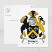 Kenyon Family Crest Briefkaart (Voorkant / Achterkant)