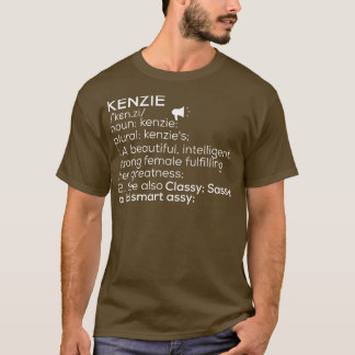 Kenzie Naam Kenzie Definitie Kenzie Vrouw Naam K T-shirt