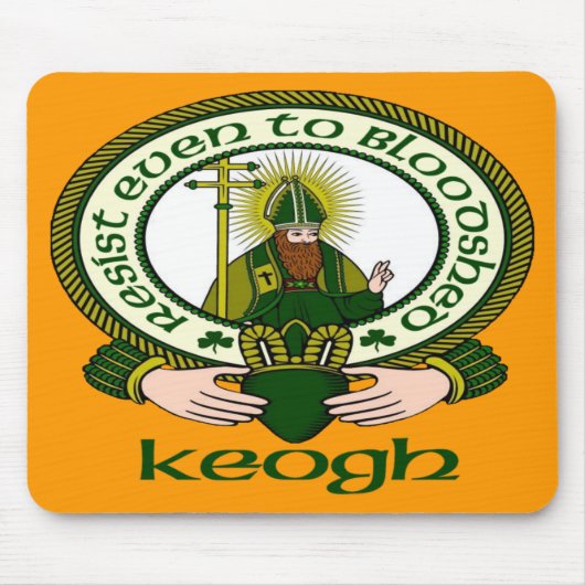 Keogh Clan Motto Muismat (Voorkant)