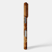 Keokea Beach Faux Hout Surfboard in Koa Case-Mate iPhone Case (Achterkant / Rechts)