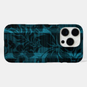Keokea Beach Faux Wood Surfboard in het Blauwgroen Case-Mate iPhone Case (Achterkant (horizontaal))