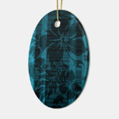 Keokea Beach Faux Wood Surfboard Keramisch Ornament (Links)