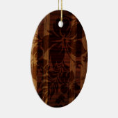 Keokea Beach Faux Wood Surfboard Keramisch Ornament (Rechts)