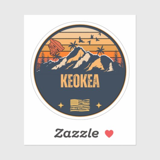 Keokea, Hawaï Sticker (Vel)