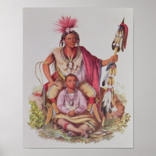 Keokuk of "Watchful Fox", chef van de Sauks Poster