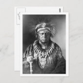 Keokuk ~ Sauk Chief 1847 Briefkaart (Voorkant / Achterkant)