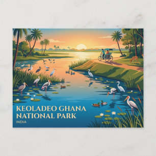 Keoladeo Ghana Nationaal Park India Briefkaart