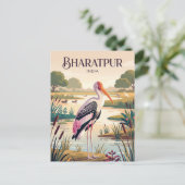 Keoladeo Nationaal Park India Briefkaart (Staand voorkant)