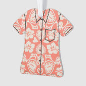 Keoni Hawaiian Monstera Leaf Damask Aloha Shirt Ornament (voorkant)